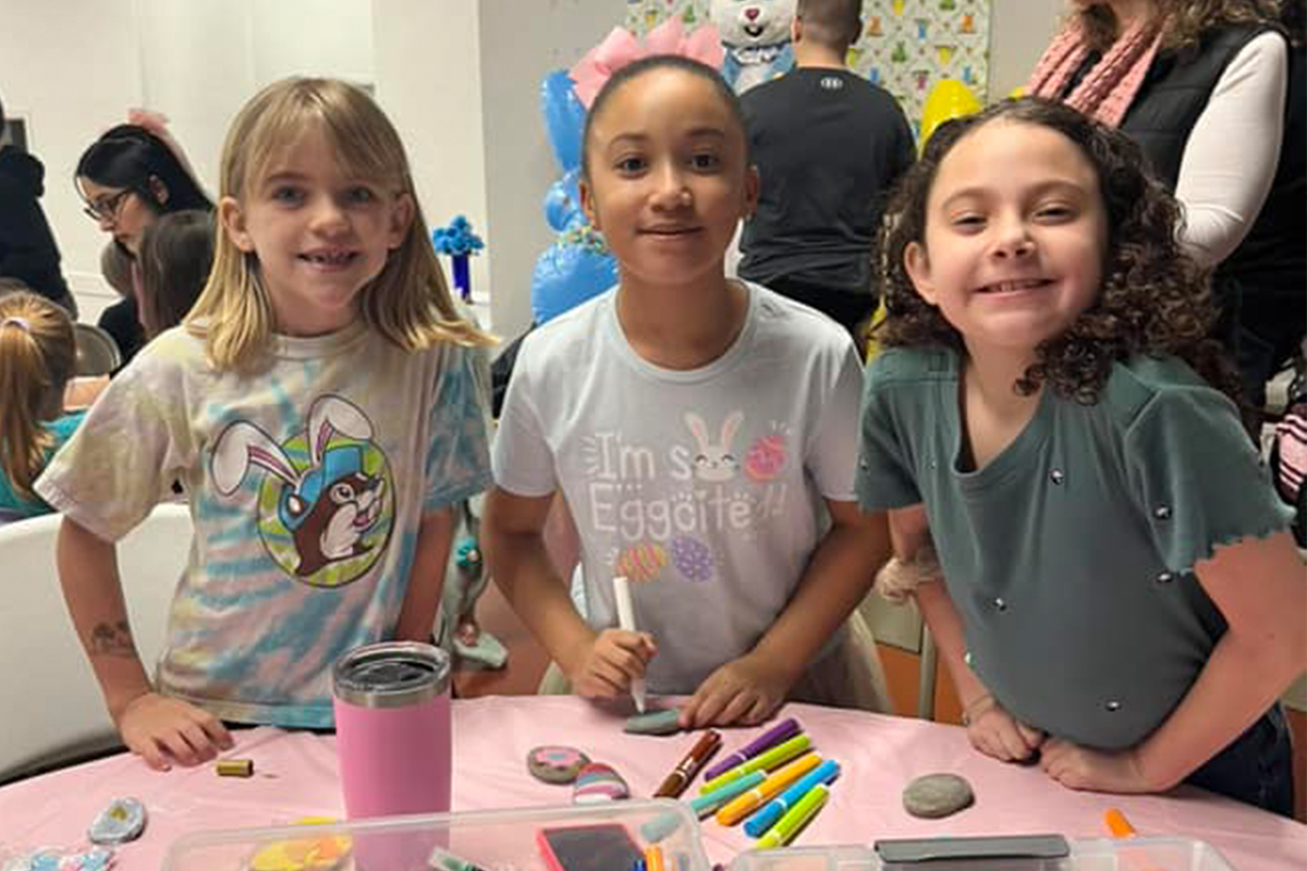 St. Anthony of Padua students painting.